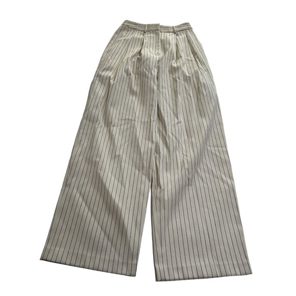 The Frankie Shop Cream Striped Trousers (Ripley) - Picture 2 of 8